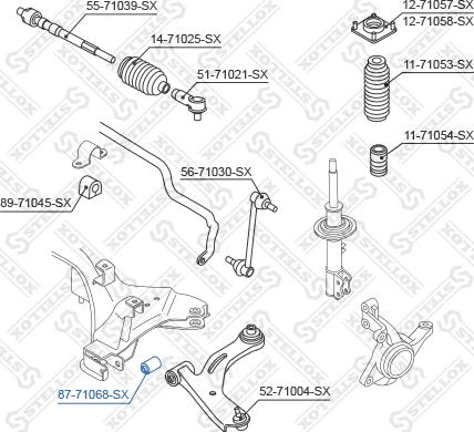 Stellox 87-71068-SX - Supporto, Braccio oscillante autozon.pro