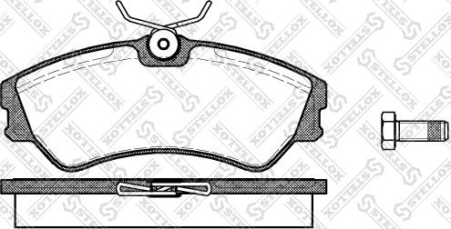 Stellox 394 000-SX - Kit pastiglie freno, Freno a disco autozon.pro