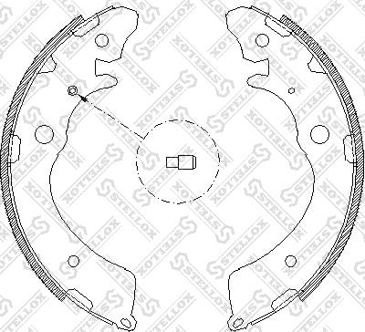 Stellox 394 100-SX - Kit ganasce freno autozon.pro