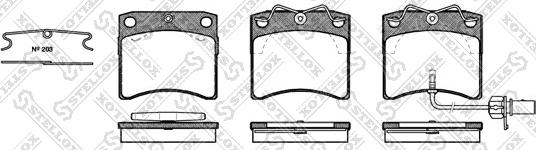 Stellox 396 011-SX - Kit pastiglie freno, Freno a disco autozon.pro