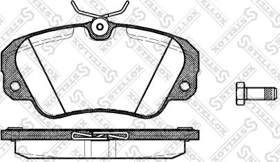 Stellox 393 000B-SX - Kit pastiglie freno, Freno a disco autozon.pro