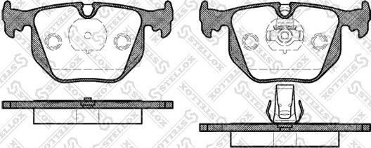 Stellox 392 020B-SX - Kit pastiglie freno, Freno a disco autozon.pro