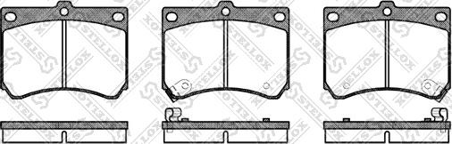 Stellox 344 002B-SX - Kit pastiglie freno, Freno a disco autozon.pro