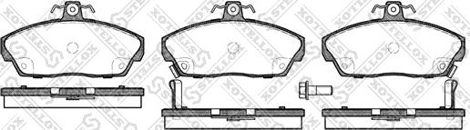 Stellox 348 002B-SX - Kit pastiglie freno, Freno a disco autozon.pro