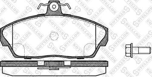 Stellox 348 010-SX - Kit pastiglie freno, Freno a disco autozon.pro