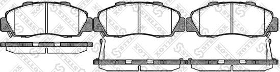 Stellox 362 032B-SX - Kit pastiglie freno, Freno a disco autozon.pro