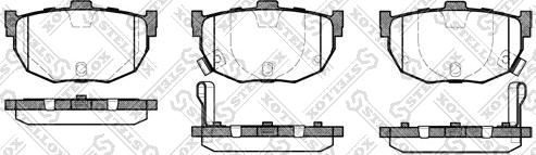 Stellox 305 022-SX - Kit pastiglie freno, Freno a disco autozon.pro