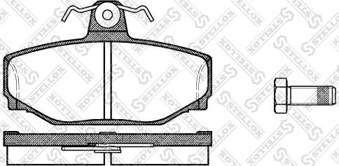 Stellox 308 000-SX - Kit pastiglie freno, Freno a disco autozon.pro