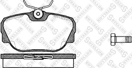 Stellox 307 000-SX - Kit pastiglie freno, Freno a disco autozon.pro