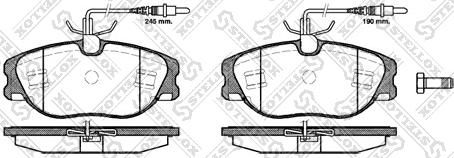 Stellox 316 044B-SX - Kit pastiglie freno, Freno a disco autozon.pro