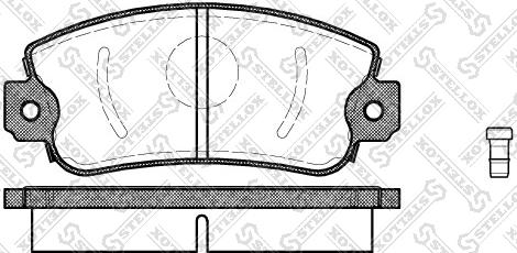 Stellox 383 002-SX - Kit pastiglie freno, Freno a disco autozon.pro