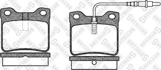 Stellox 332 002-SX - Kit pastiglie freno, Freno a disco autozon.pro