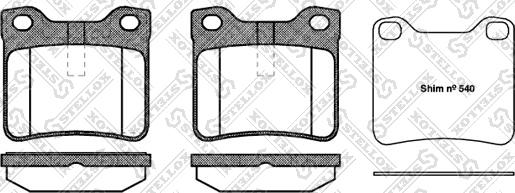 Stellox 332 010B-SX - Kit pastiglie freno, Freno a disco autozon.pro