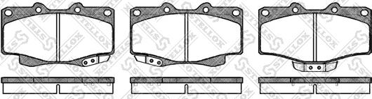 Stellox 326 014-SX - Kit pastiglie freno, Freno a disco autozon.pro