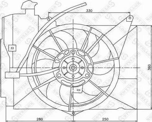 Stellox 29-99436-SX - Ventola, Raffreddamento motore autozon.pro