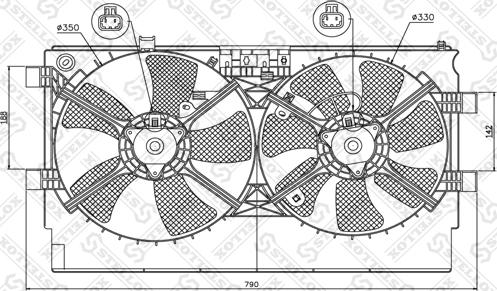 Stellox 29-99380-SX - Ventola, Raffreddamento motore autozon.pro