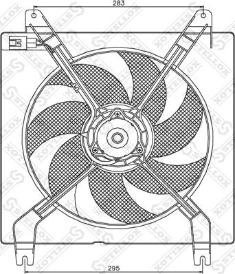 Stellox 29-99254-SX - Ventola, Raffreddamento motore autozon.pro