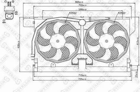 Stellox 29-99279-SX - Ventola, Raffreddamento motore autozon.pro