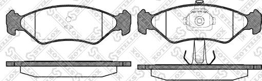 Stellox 296 020B-SX - Kit pastiglie freno, Freno a disco autozon.pro