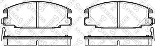 Stellox 249 004B-SX - Kit pastiglie freno, Freno a disco autozon.pro