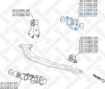 Stellox 25-51009-SX - Sospensione, Motore autozon.pro