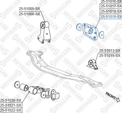 Stellox 25-51019-SX - Sospensione, Motore autozon.pro