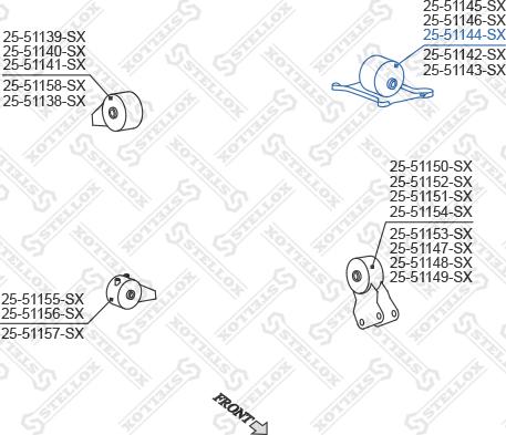 Stellox 25-51144-SX - Sospensione, Motore autozon.pro