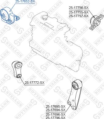 Stellox 25-17652-SX - Sospensione, Motore autozon.pro