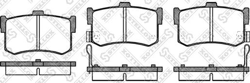 Stellox 253 002-SX - Kit pastiglie freno, Freno a disco autozon.pro