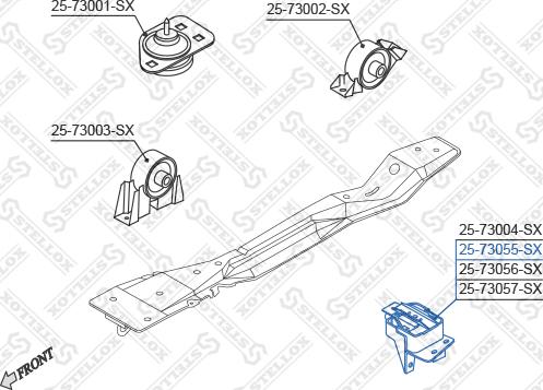 Stellox 25-73055-SX - Sospensione, Motore autozon.pro