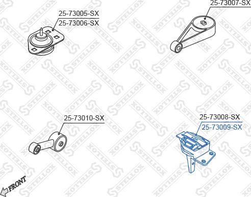 Stellox 25-73009-SX - Sospensione, Motore autozon.pro