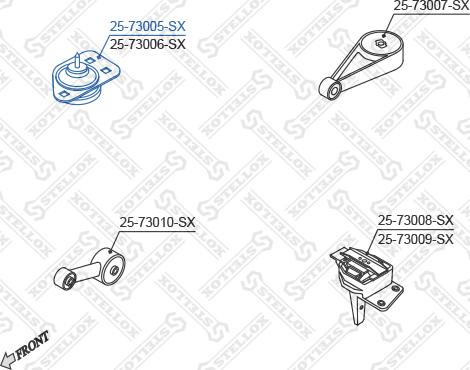 Stellox 25-73005-SX - Sospensione, Motore autozon.pro