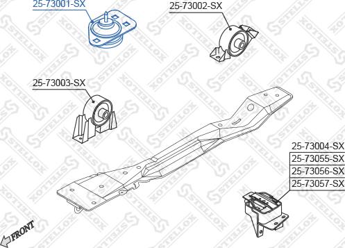 Stellox 25-73001-SX - Sospensione, Motore autozon.pro