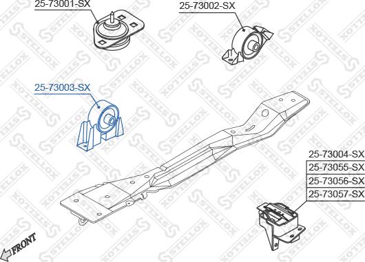 Stellox 25-73003-SX - Sospensione, Motore autozon.pro