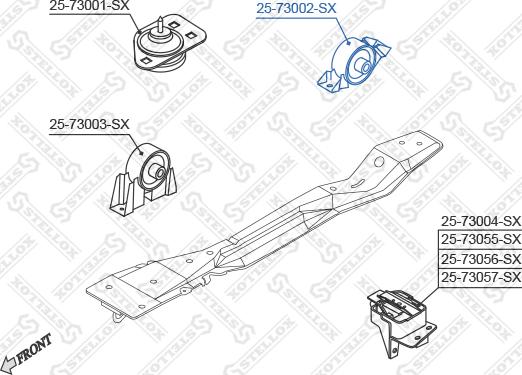 Stellox 25-73002-SX - Sospensione, Motore autozon.pro