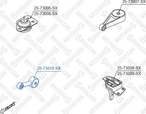 Stellox 25-73010-SX - Sospensione, Motore autozon.pro