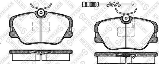 Stellox 200 002B-SX - Kit pastiglie freno, Freno a disco autozon.pro