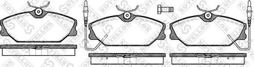 Stellox 219 002B-SX - Kit pastiglie freno, Freno a disco autozon.pro