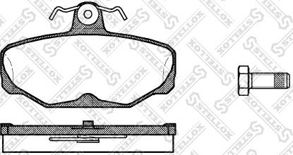 Stellox 216 000-SX - Kit pastiglie freno, Freno a disco autozon.pro