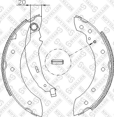 Stellox 210 101-SX - Kit ganasce freno autozon.pro