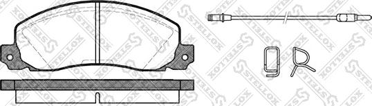 Stellox 213 002B-SX - Kit pastiglie freno, Freno a disco autozon.pro