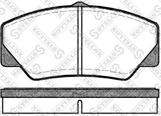 Stellox 217 000B-SX - Kit pastiglie freno, Freno a disco autozon.pro