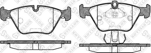 Stellox 281 025L-SX - Kit pastiglie freno, Freno a disco autozon.pro