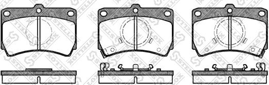 Stellox 223 002-SX - Kit pastiglie freno, Freno a disco autozon.pro