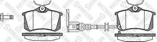 Stellox 274 041-SX - Kit pastiglie freno, Freno a disco autozon.pro