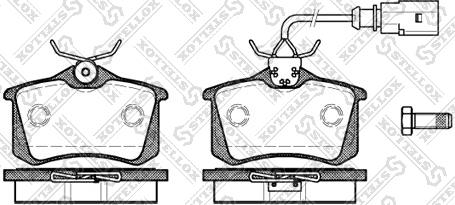 Stellox 274 051B-SX - Kit pastiglie freno, Freno a disco autozon.pro