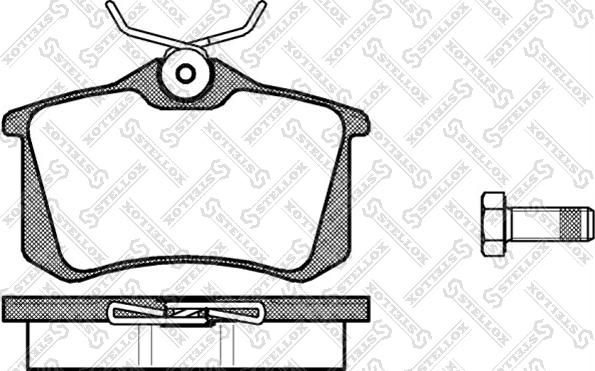 Stellox 274 000B-SX - Kit pastiglie freno, Freno a disco autozon.pro