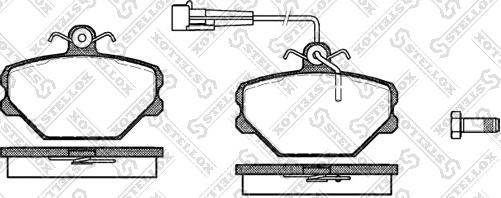 Stellox 275 002-SX - Kit pastiglie freno, Freno a disco autozon.pro