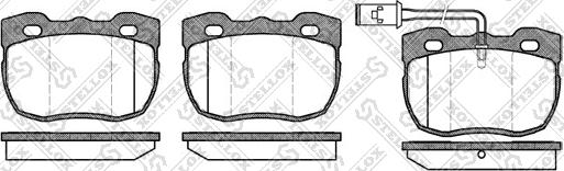 Stellox 278 011-SX - Kit pastiglie freno, Freno a disco autozon.pro