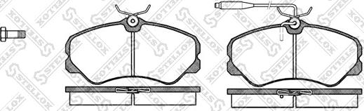 Stellox 273 002-SX - Kit pastiglie freno, Freno a disco autozon.pro